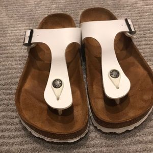 Birkenstock Gizeh  white 36 Birko Flor